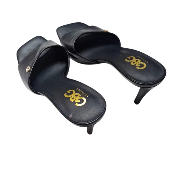GBG Sandals Black 6 In Heel. EUC - Picture 8 of 9